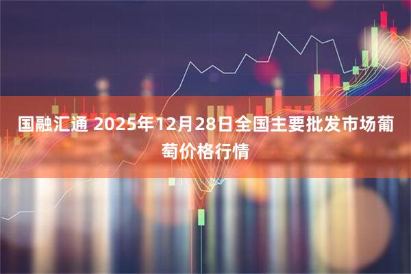 国融汇通 2025年12月28日全国主要批发市场葡萄价格行情