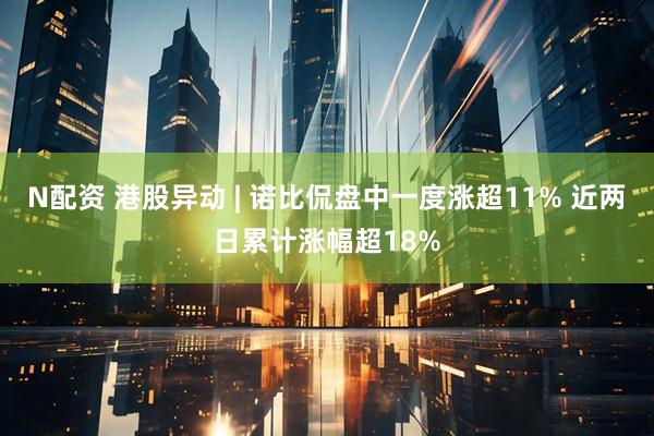 N配资 港股异动 | 诺比侃盘中一度涨超11% 近两日累计涨幅超18%